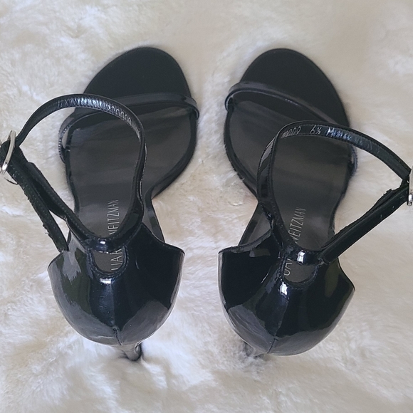 SOLD. EUC! Stuart Weitzman "Nudistsong" Black Patent Leather! - Picture 4 of 11